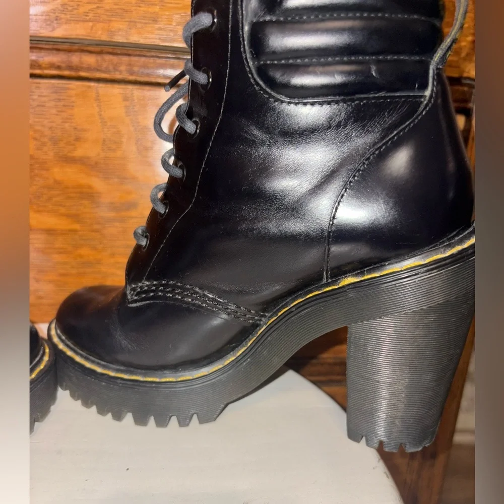 Dr. Martens Persephone Black Leather Platform Heeled Boots | Size 5 - Picture 7 of 16